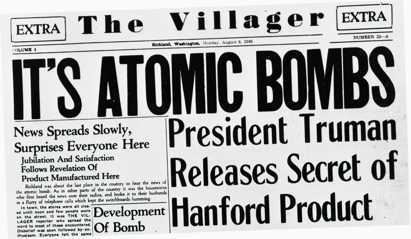 Newspaper announcing bombs that were being built